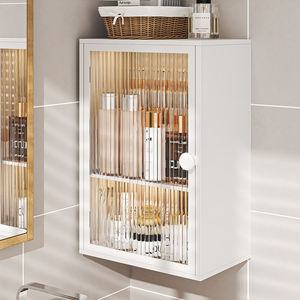 Nouvelle toilette murale avec porte de placard, multifonctionnelle, armoire de salle de bain, boîte de rangement pour articles de bain - Product Image 3