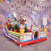 Château gonflable extérieur en PVC avec toboggan, château gonflable de haute qualité personnalisé avec toboggan pour les enfants, amusement
