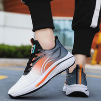 Chaussures de sport pour hommes avec logo personnalisé, dessus en mesh respirant, confort légèrement rembourré, été automne, antidérapantes, chaussures de marche athlétiques