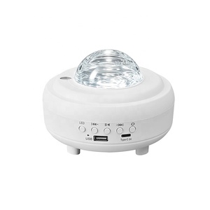 โปรเจคเตอร์ดวงจันทร์ LED ออโรร่า ไฟกลางคืนแบบชาร์จได้ ลำโพงบลูทูธ โคมไฟฉายภาพกาแล็กซี่ สำหรับตกแต่งห้องนอน ของขวัญวันหยุด - Product Image 1