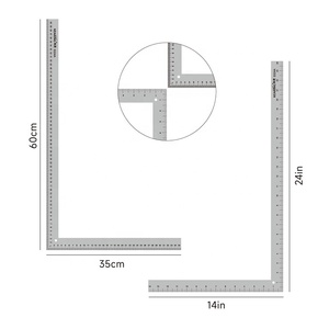 Righello in Alluminio Kearing a Forma di L <span class=keywords><strong>per</strong></span> <span class=keywords><strong>Sartoria</strong></span> e Design di Tessuti - Product Image 3