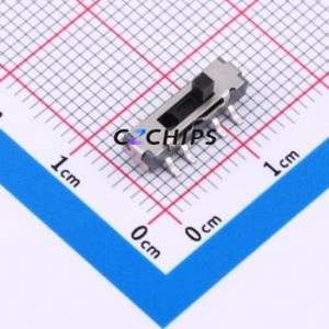 K3-2336S-F1 Slide Switch SMD Switch Double Pole Three Throw Rectangle Pin Header Gull Wing Type 13mm - Product Image 1