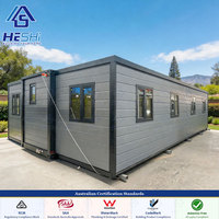 Maison conteneur préfabriquée extensible 40 pieds 20 pieds aux normes australiennes, 1, 2, 3, 4, 5 chambres, pliable, prix compétitif, maison modulaire, unité d'habitation complémentaire