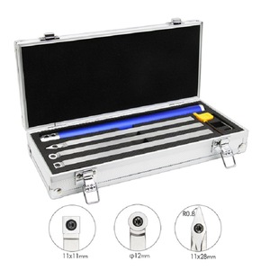 6 pièces/ensemble outils de tour à bois en carbure <span class=keywords><strong>Pro</strong></span> poignée interchangeable insérer Cutter ensemble d'outils de tournage du bois - Product Image 2