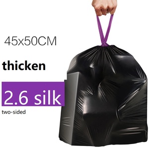 Tùy Chỉnh Thân Thiện Với Môi Đen Tái Chế Túi Rác, Heavy-Duty Nhựa Dây Kéo Túi Gravure In Ấn Biểu Tượng Tùy Chỉnh - Product Image 5