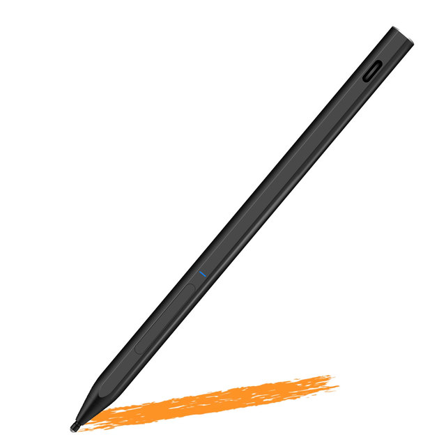Active Capacitive Stylus Magnetic Active Pen 4096 Pressure Sensitive Type-C Rechargeable for Microsoft Surface Pro 9/8/7/6/5
