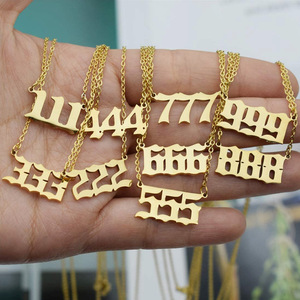 Bán Buôn Giá Rẻ Bảng Chữ Cái Gothic 26 Chữ Charm Trang Sức Thép Không Gỉ A-Z Chữ Cái Tiếng Anh Cũ Chữ Cái Ban Đầu Vòng Cổ Mặt Dây Chuyền - Product Image 6