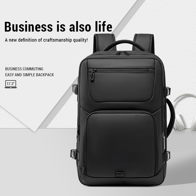 Backpack Vacuum Compression Men's Backpack Multifunctional Large Capacity Travel Waterproof Wet and Dry Separation Computer Bag