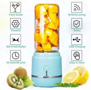 Newly Design 420 ML Household Portable Blender Household Fruit Mixer USB Juicer Blender With Six Blades - Product Image 3