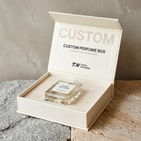 Scatola regalo personalizzata bianca per Eau de Toilette e scatola magnetica per fragranze con scatola di carta per profumo per la presentazione di fragranze.
