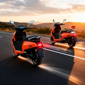 Motos électriques de rue 60V à moteur haute puissance, qualité garantie, prix usine, pneus 120-70-10, approvisionnement en gros - Product Image 1