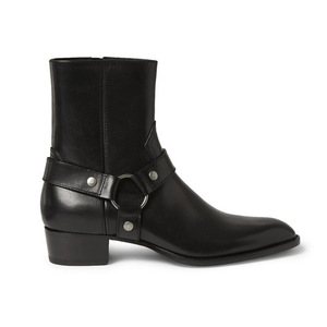 Stivali Chelsea Alti in Pelle da <span class=keywords><strong>Uomo</strong></span> MOROSO, Nuovo Stile alla Moda con Rialzo Interno per l'Inverno - Product Image 2