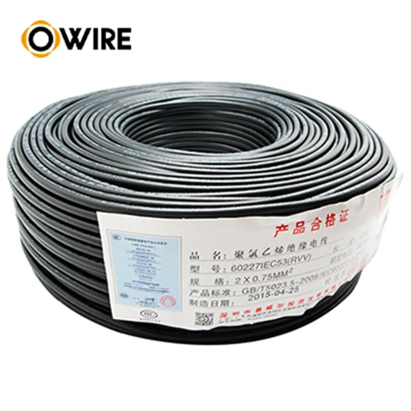OWIRE brand twin core 4mm 4sq 4 mm dc 600 1500 v solar photovoltaic cable wire