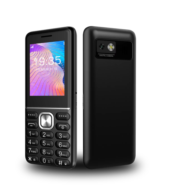 Wholesale OEM T107 Dual SIM Bar Design A2 4G Feature Phone with 2.4 inch Screen Feature Phone
