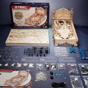 <span class=keywords><strong>Robotime</strong></span> <span class=keywords><strong>Rokr</strong></span> US Warehouse DIY Assembler Jouets EG01 <span class=keywords><strong>3D</strong></span> Flipper Machine Modèle Kits Puzzles en Bois pour Adultes - Product Image 4