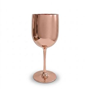 Verres à vin réutilisables en plastique PP de 450 ml, couleur personnalisée, incassables, sans BPA, style gobelet zen asiatique, impression de logo pour hôtel et bar - Product Image 4