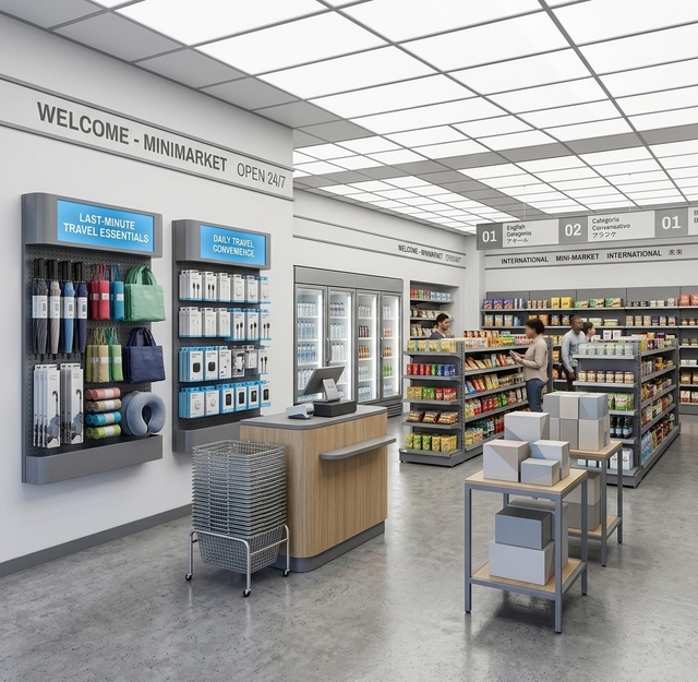 Professional Retail Display Fixture With Wall Display Shelf and Modular Perforated Panel for Convenience Store Display Solution