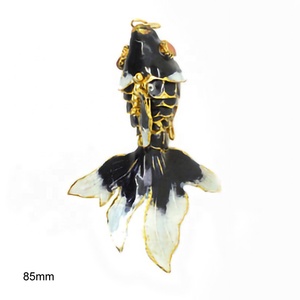 뜨거운 판매 85mm 수제 수집 칠보 fantail 물고기 장식품 크리스마스 선물 - Product Image 3