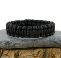 Bracelets en paracorde multifonctionnels réglables faits à la main pour le camping, l'aventure, la survie en plein air, pour hommes, sans boucle