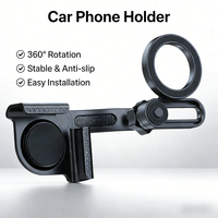 Support de téléphone magnétique universel A300+X370 à rotation 360°, étanche, pour voiture et bureau, aimant puissant N52 pour Android, conduite mains libres
