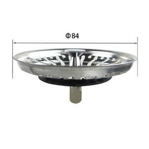 Filtro de desagüe personalizado de acero inoxidable para fregadero de cocina, <span class=keywords><strong>bañera</strong></span> y piscina, atrapapelos para desagües de baño y cocina - Product Image 6