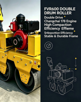 Mini-compacteur vibrant pour routes - Prix