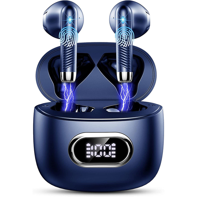 Huien Wireless Earbuds Bluetooth 5.3 Headphones HiFi Stereo Deep Bass Tws Earbuds with IPX4 Waterproof In-Ear Earphones