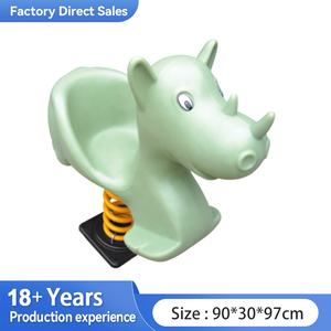 Cheval sauteur professionnel <span class=keywords><strong>Rhinoceros</strong></span>, équipement <span class=keywords><strong>de</strong></span> jeu extérieur pour enfants, jouets OEM ODM personnalisables - Product Image 3