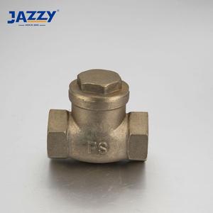 JAZZY best quality brass female thread type swing check valve BSP/BSPT/NPT brass gate valve manufacturer Brass fitting plumbing
