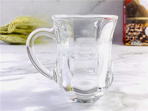 Eco Friendly Handmade Personalized <strong>Glass</strong> <strong>Tea</strong> <strong>Cups</strong> and Saucers Set with Custom Logo - Product Image 5