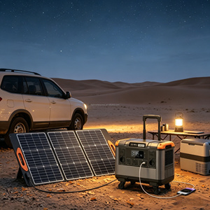 3000W 2688Wh Portable Power Station For Campingplatz Ohne Stromanschluss Remote <b>Camping</b> Solar Power - Product Image 1