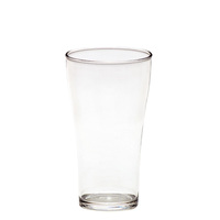 Verre à bière conique de 425 ml avec logo de marque, en plastique, acrylique, PC, MS, Tritan, SAN