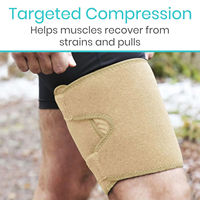 Manchon de compression personnalisé pour la cuisse, attelle de soutien pour soulager la douleur, enveloppement pour la sciatique, flexeur de la hanche, aine, attelle pour la partie supérieure de la cuisse