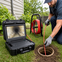 Caméra d'inspection de canalisation HD 9 pouces 20 mm 1080P étanche IP68 avec DVR