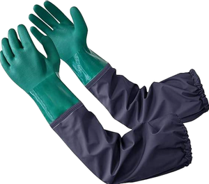 Guantes de Látex Extendidos para Lavar Platos, Duraderos, 7 oz de Grosor, Antideslizantes, Resistentes a Desgarros, Lavables a Máquina, Estériles, Talla XL - Product Image 1