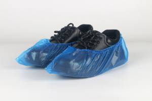 Cubrezapatos desechables CPE azul al por mayor de fábrica, cubrezapatos impermeables antipolvo, cubiertas de pie de Material PE - Product Image 5