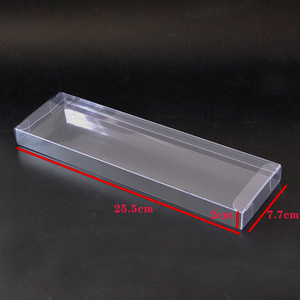 Boîte pliante en PVC personnalisée de petite taille, en matériau PET transparent recyclé, utilisée pour les couvercles d'emballage alimentaire - Product Image 3