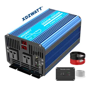 ขายร้อน 12v 6000w 50hz 60hz off grid dc to ac12 โวลต์อินเวอร์เตอร์ 230 โวลต์ 3000 วัตต์อินเวอร์เตอร์สําหรับรถยนต์