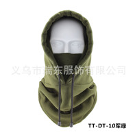 Cagoule thermique épaisse coupe-vent pour cyclisme hivernal, cache-cou de sport d'extérieur en polaire chaud Spandex/Polyester 48-50cm