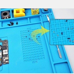 Te-603 Silicone Repair Pad 450x300mm Magnetic Antistatic Workbench For Mobile Phone Repair Welding - Product Image 3