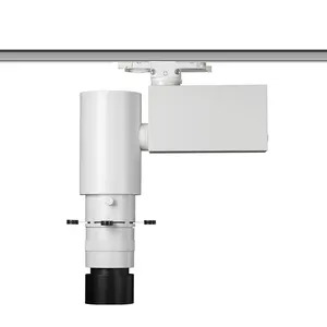 20W DALI 0-10V proyektor bingkai lebar dapat diredupkan lampu sorot kontur profil stroboskop untuk trek pencahayaan galeri
