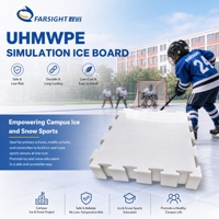 Panneaux de glace synthétique UHMWPE pour patinoire, planche de patinage sur glace haute performance, découpe sur mesure pour utilisation en intérieur/extérieur
