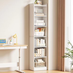 Étagère d'angle murale moderne en bois à plusieurs niveaux avec 4 étagères, design gain de place pour le salon, la chambre à coucher, l'école, le rangement - Product Image 1