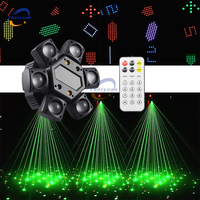 Projecteur LED 80W RGBW 4-en-1 à tête mobile, faisceau lumineux, laser, stroboscope, lumière pixel, DMX512 avec télécommande, pour DJ, discothèque, fêtes de Noël