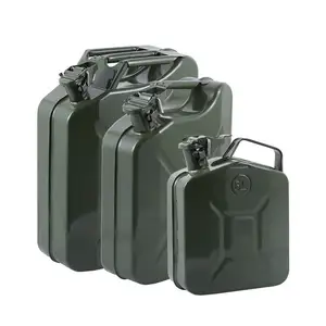 Réservoir de carburant portable en métal, jerrycan en métal durable antirouille avec bec verseur, réservoir de carburant diesel à essence