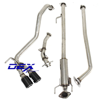 Système d'Échappement Latéral DEX pour HKS Toyota Hilux Revo GUN135R 2GD-FTV 2.4L 1GD-FTV 2.8L avec Silencieux et Double Embout en Fibre de Carbone Performance
