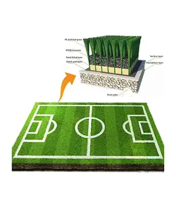 Professional football grass mini football pitch artificial grass turf for sports courts