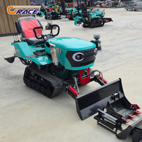 Motoculteur Rotatif Amphibie à Livraison Rapide 35 CV pour Rizière, Motoculteur Rotatif Multifonctionnel Diesel pour Ferme