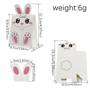 <strong>Easter</strong> Theme Rabbit Design Candy Treat Small Candy Paper <strong>Boxes</strong> <strong>Easter</strong> Party Favour <strong>Gift</strong> Packaging Paper <strong>Boxes</strong> for Kids - Product Image 2