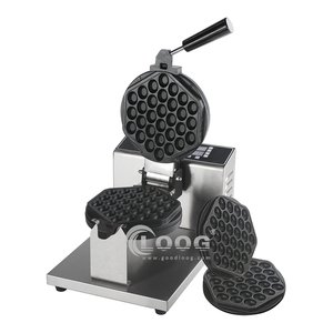 Factory Price Nonstick Kitchen Equipment Changeable Plate Egg Waffle Machine Commercial Digital Bubble Waffle <strong>Maker</strong> - Product Image 2